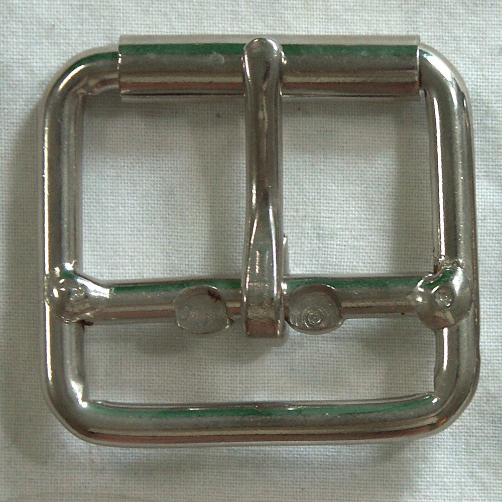 999 Nickle Plate Double Bar Buckle 1