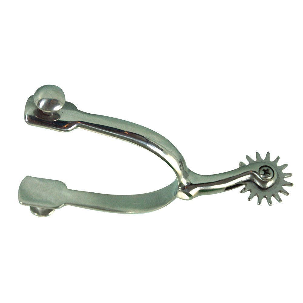 Coronet Stainless Steel Walking Horse Spurs with Rowel