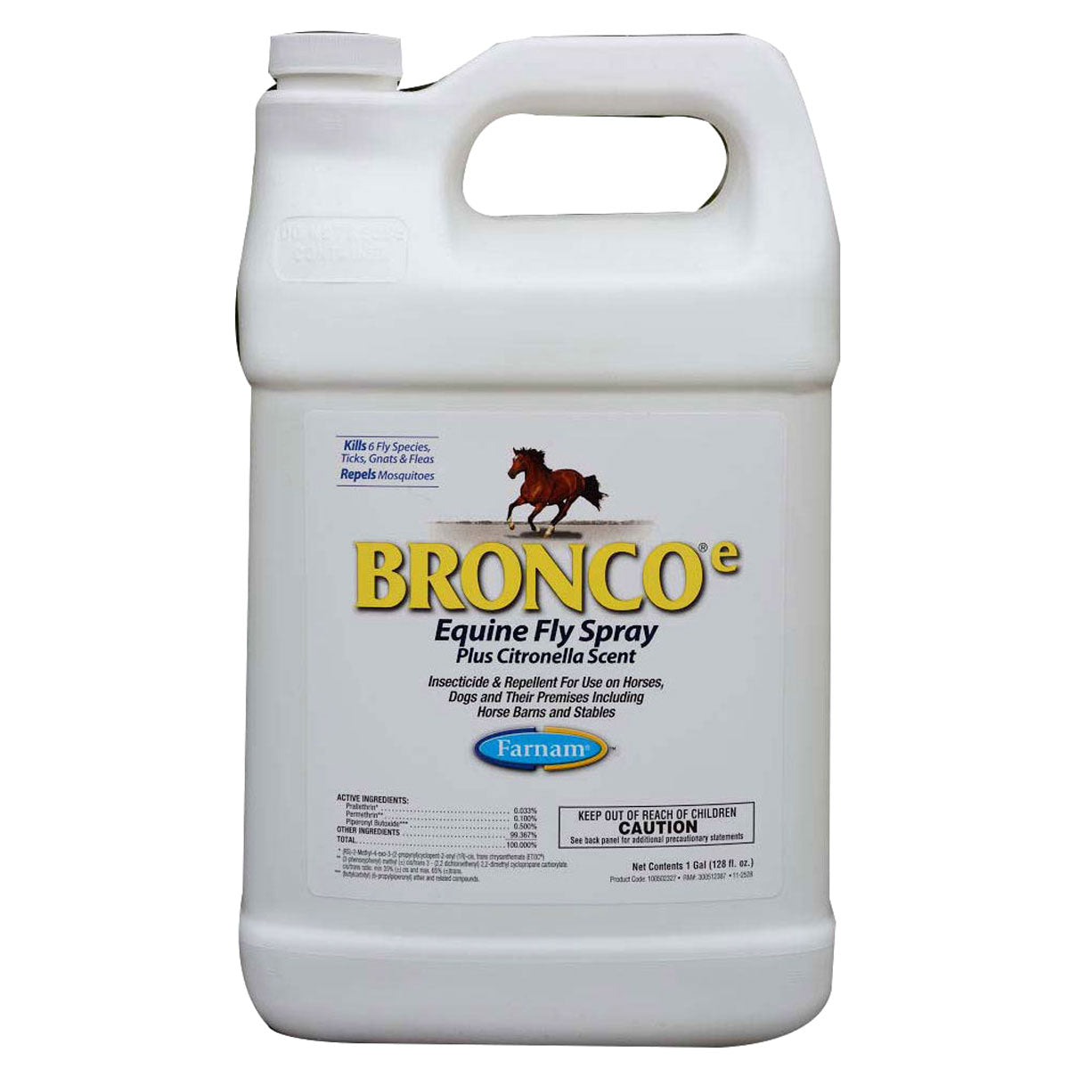 Bronco Equine Fly Spray Plus Citronella Scent Gallon FOB